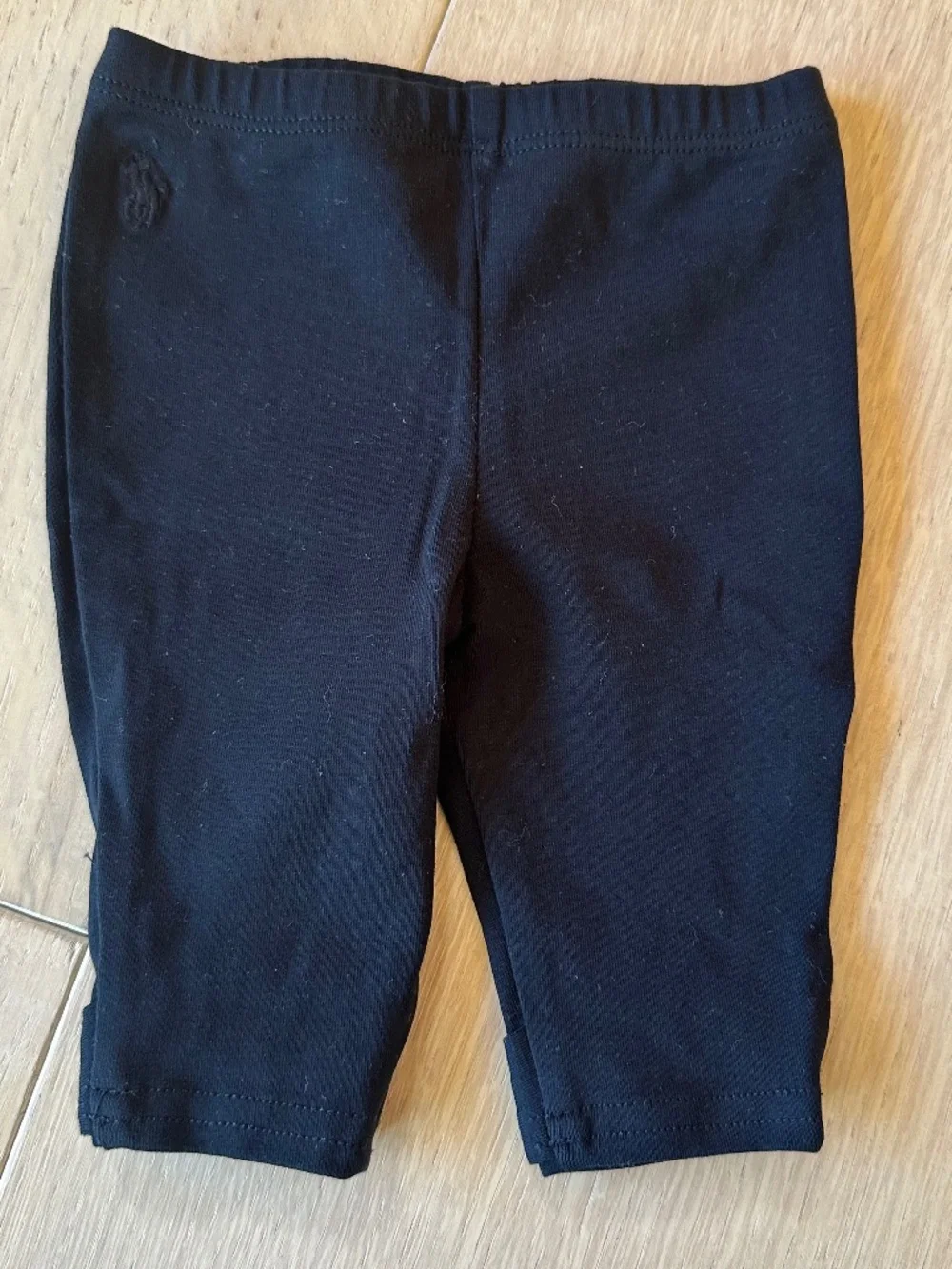 Ralph Lauren Baby Girl Black Bow Leggings 3M